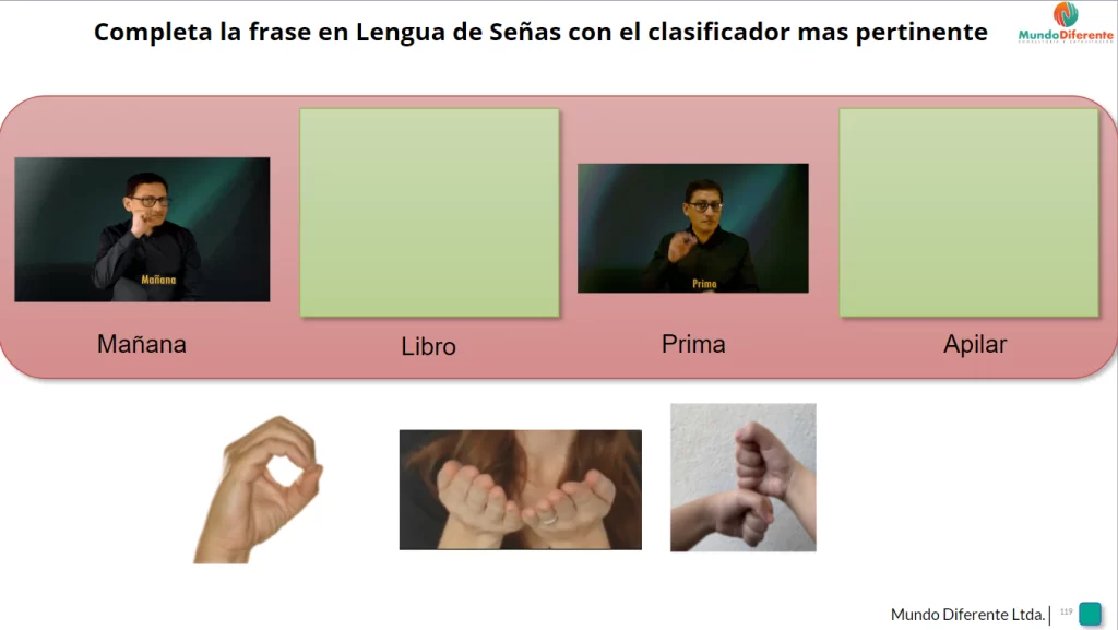 Pregunta de Lengua de Señas Chilena